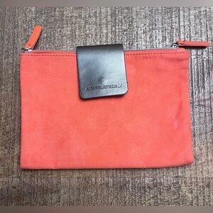 Air France Coral Clutch/Toiletrie Bag